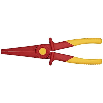 Knipex 98 62 02 Flat Nose Plastic Pliers 1000V Insulated, Red/Yellow