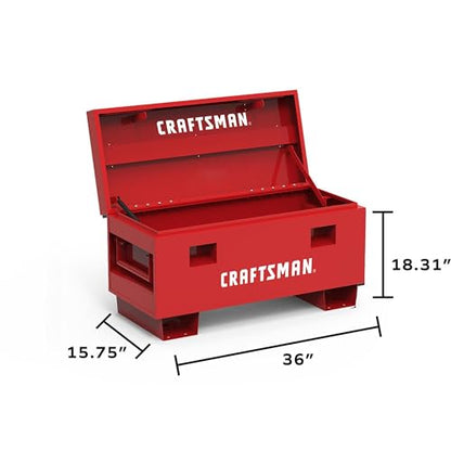 36" Craftsman Jobsite Box in Red - color: Red, size: 36"