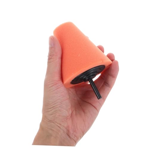 STOBAZA 4pcs Conical Sponge Buffing Polishing Kit for Car Detailing Drill Polishing Cones Wheel Hub Pads for Scratch Removal and Cleaning