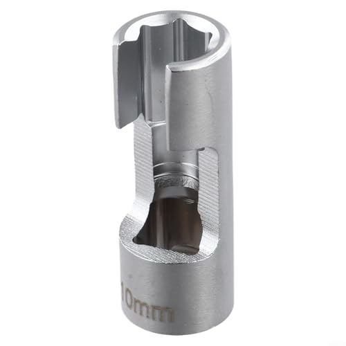 Diesel Injector Line Socket Set, Line Removal Tool 3/8 Drive, Chrome Vanadium Steel Open End Wrench for Auto Oxygen Sensor, 10-19mm(10mm) - color: 10mm