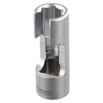 Diesel Injector Line Socket Set, Line Removal Tool 3/8 Drive, Chrome Vanadium Steel Open End Wrench for Auto Oxygen Sensor, 10-19mm(10mm) - color: 10mm