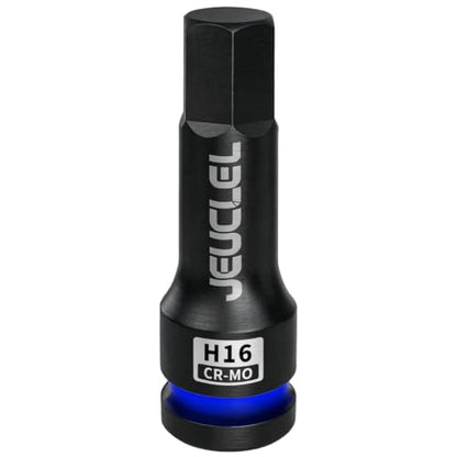 16mm Hex Impact Bit Socket, H16 1/2" Drive Allen Socket, Cr-Mo | 3-Inch, Lengthen Hex Screwdriver Adapter for Electric Ratchet Wrenches Fastening Screws, Socket Wrench, Head Drill - size: 1PC | H16 16MM
