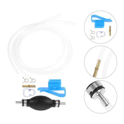 1set Manual Hand Siphon Pump for Transfer Efficient Gas Oil Siphoning Hose Kit for Cars Boats and Motorcycles Prevents Backflow Easy