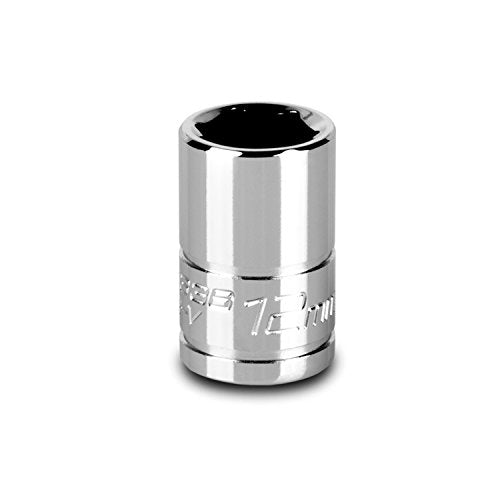 Capri Tools 12 mm Shallow Socket, 3/8-Inch Drive, 6-Point, Metric - size: 12 mm