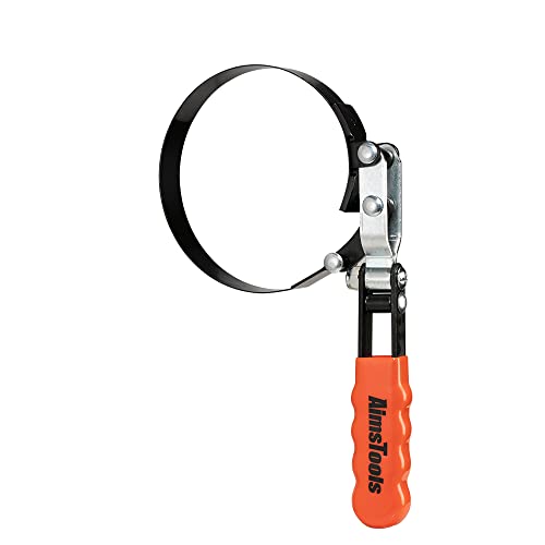 3006 Swivel Oil Filter Wrench, 121-146mm for Trucks SUVs RVs | 4-3/4 to 5-3/4 Inch Range, Swivel Design, Large Filter Removal - size: 4 3/4 Inches to 5 3/4 Inches (120mm to 146mm)