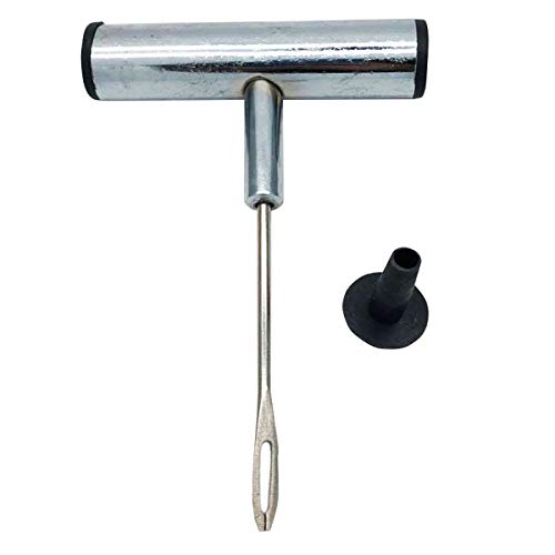 Stainless Steel T-Handle - Pro Heavy Duty Repair Tool, Tire Repair Tool for Tire Plug Kits for Car Truck Motorcycle Bycles