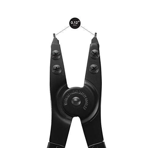 Neiko 02130A Heavy Duty 16" Snap Ring Plier Set, 2 Piece, External and Internal Pliers, Straight, 45°, 90° Tips - style: Heavy Duty Snap Ring Pliers
