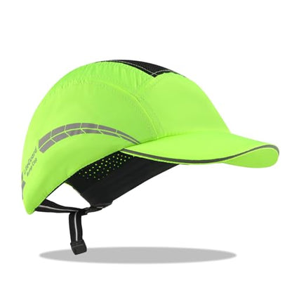 UM ULTRAMAXX Lightweight Bump Cap with Reflective Stripes, Breathable Baseball Cap Style, Head Protection Hard Hat for Men Women - color: Lime