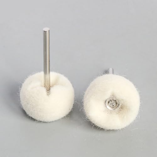 30pcs Cashmere Polishing Buffing Wheel for Rotary Tool - Polishing Wheel or Silver Polish Wheel - Watch & Jewelry Polishing - style: Cashmere