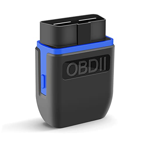 OBD2 Bluetooth 4.0 Scanner Car Code Reader for iPhone iOS Android Windows, Auto ODB2 OBDII Adapter Diagnostic Scan Tool for Check Engine Lights - color: Black&Blue