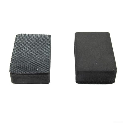 Professional Clay Bar Pad Kit 3 Pieces - Sponge Block for Removing Light Overspray Contaminants - Scratch-Free Auto Detailing for Paint Clear Coat Glass - 9x6cm Black