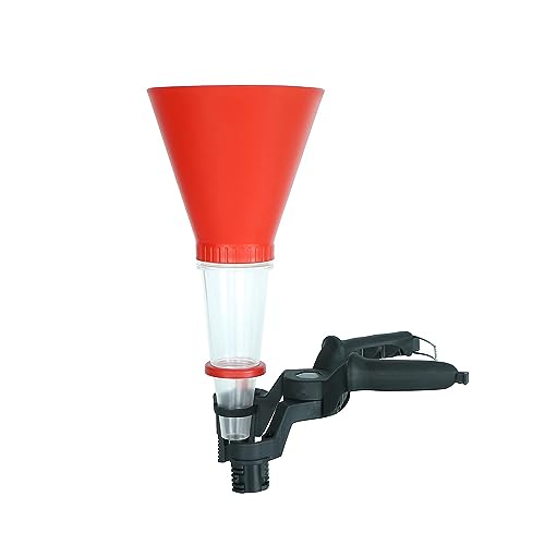 Plastic Funnel Set,No-Spill Oil Funnel,Adjustable Automotive Engine Oils Funnels Accessory with Adjustable Fixed Holder,Universal Fit for All Cars