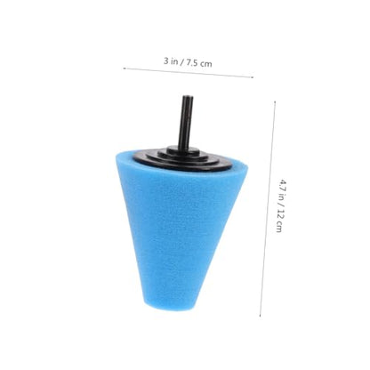 Ciieeo Car Wheel Buffing Cone Kit 3 Pcs Drill Polishing Sponge Pads for Automotive Wheel Care Compatible Drill Tools