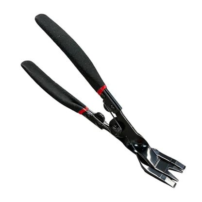 Automotive Panel Clip Removal Tool, Car Upholstery Trim Removal Pliers, Car Dashboard Fastener Push Pin Plier, Vehicle Interior Repair Tool for Most Vehicles (Red) - color: Red