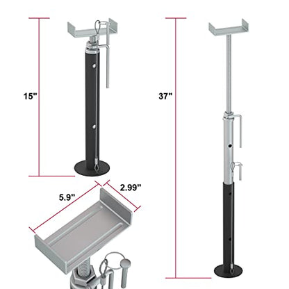 rv Slide Out Support Jacks, Slide Out Supports for Travel Trailer - Adjustable rv Slide Out Jack Supports, 2pcs Trailer Slide Out Supports, 5000lb Capacity(15" to 37") - size: 15" to 37"