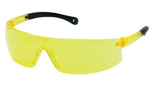 Pyramex Provoq Safety Eyewear Blue Mirror Lens Black Temples - color: Amber Lens/ Black Frame