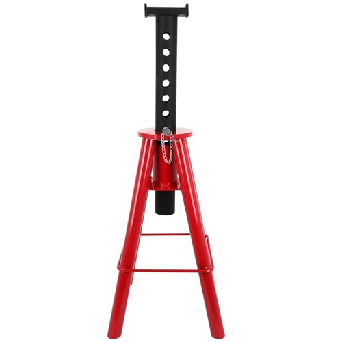 10 Ton (20,000 lbs) Capacity Pin Type Jack Stand for Car Truck Lift - Red, Medium