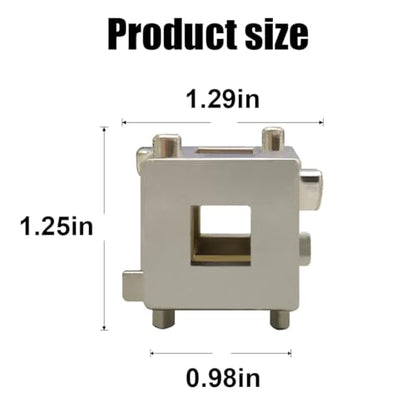 Car Cube Brake Caliper Compression Tool, Steel Rear Disc Brake Piston Tool Fits 3/8" Square Driver, Cube Calliper Adaptor Brake Piston Remover Tool, Universal Car Brake Caliper Tools (1PC) - size: 1PC