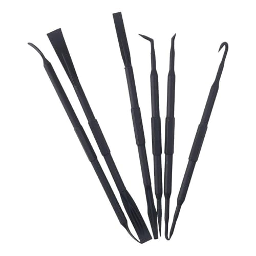 BYOBYO 6 Pcs Non-Marring Hook and Pick Set, Black Tool Replacement Car Accessories Parts for Car, Vehicle, Automotive Audio Equipment