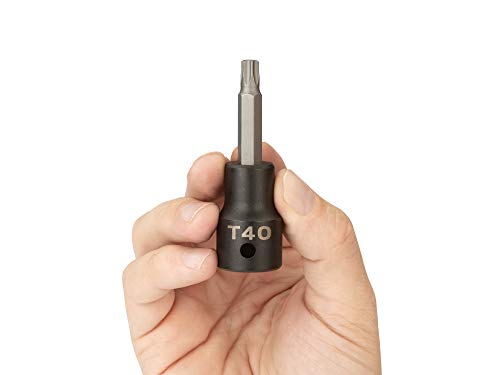 TEKTON 1/2 Inch Drive x T40 Torx Impact Bit Socket | SIB24240 (Pack of 4) - size: T40 (Pack of 4)