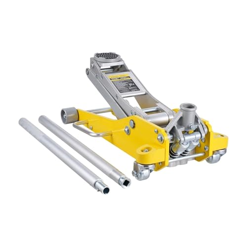 3T/2T Floor Aluminum Hydraulic Racing Floor Jack Hydraulic Car Jack with Dual Piston Lift Pump for Auto Repaire Duty Trolley Jack,2T Aluminum Iron - color: 2t Aluminum Iron