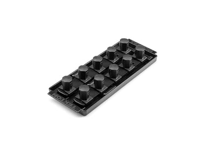 TEKTON 1/2 Inch Drive Socket Organizer Set | OST26330 - color: Black, size: (10-Tool), style: 2-Rail