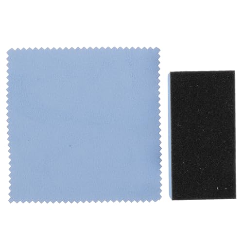 Zerodeko 1 Set Tire Dressing Applicator Sponge Kit Wax Pads with Polishing Cloth for Car Detailing Tire Shine Applicator for Glossy Finish Automotive Surfaces