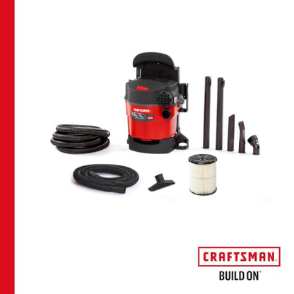 CRAFTSMAN CMXEVBE17925 5 Gallon 5.0 Peak HP Wet Dry Shop Vacuum