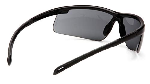 Pyramex Ever-Lite Lightweight Safety Glass Indoor/Outdoor Mirror Lens - color: Gray Lens/ Black Frame