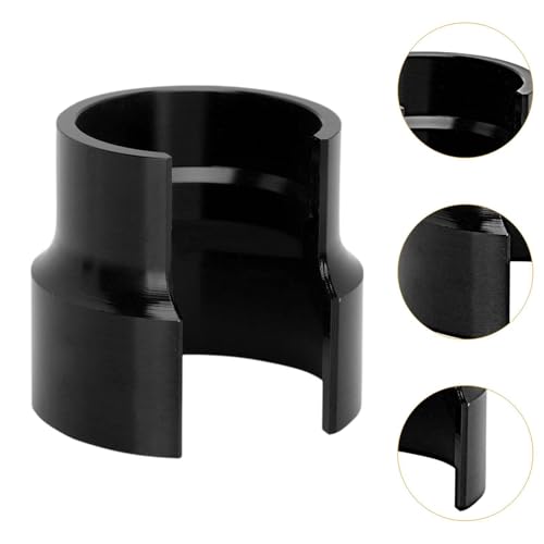 kowaku Motorcycle Rear Shock Seal Head Push Tool, CNC Aluminum Alloy for 40-50mm Shock Absorber Maintenance, Black - color: black