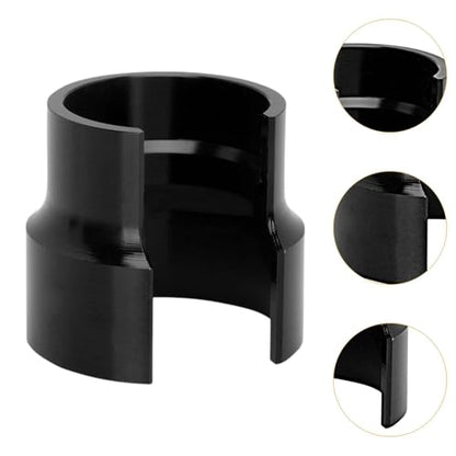 kowaku Motorcycle Rear Shock Seal Head Push Tool, CNC Aluminum Alloy for 40-50mm Shock Absorber Maintenance, Black - color: black