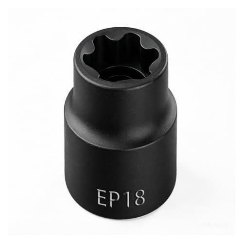 EP Socket EP18, 6 Point 1/2” Dr Female External E-Torx Plus Socket | EP Socket, Female External, E-Torx Plus Socket, External, Cr-V Steel, High Deformation Prevention - size: EP18