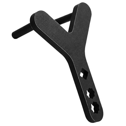 Lower Control Arm Prying Tool Compatible with 1/2" Drive Breaker Bar, Heavy Duty Ball Joint Separator for FWD Import Cars, Suspension Bushing Removal Specialist Tool, Forged Alloy Steel - size: 1PCS