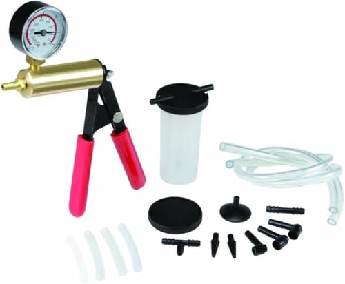 HFS (R 2 in 1 Brake Bleeder Kit Hand held Vacuum Pump Test Set for Automotive with Protected Case - size: 2 in 1 Brake Bleeder Kit