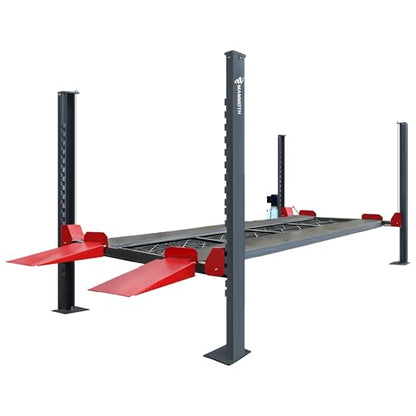 9000LBS Heavy Duty 4 Post Car Lift with Copper Motor | Portable Car Lifts for Home Garage | Car Storage Lift 4 Post Parking Lift - size: MJ-4T-40A