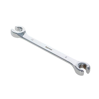 Utoolmart 2Pcs Flare Nut Wrench, 8mm x 10mm Metric Double Open End Wrench - color: 2pcs, size: 8x10mm