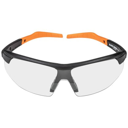 KLEIN TOOLS 60159 Safety Glasses, PPE Protective Eyewear with Semi Frame, Scratch Resistant and Anti-Fog, Clear Lens - color: Clear Lens, size: Single
