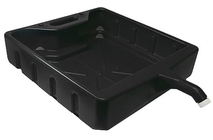 WirthCo Funnel King 20 Quart Open Drain Pan, Heavy-Duty Polyethylene Oil Change Catch Pan, 25 x 18 x 5.5 Inches (32972)