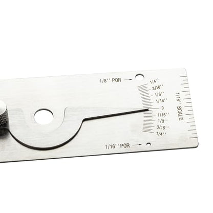 HFS(R) V-WAC Single Weld Gage Welding Inspection Thread Gauge Inch Stainless Steel Checks Undercut Crown Height Porosity Pits - size: Inch V-WAC