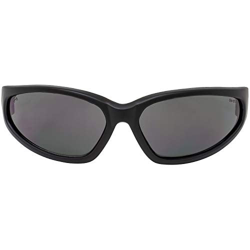 Global Vision Hercules Motorcycle Sunglasses Safety Riding Glasses Anti-Fog ANSI Rated - color: Black Frame/Smoke Lens