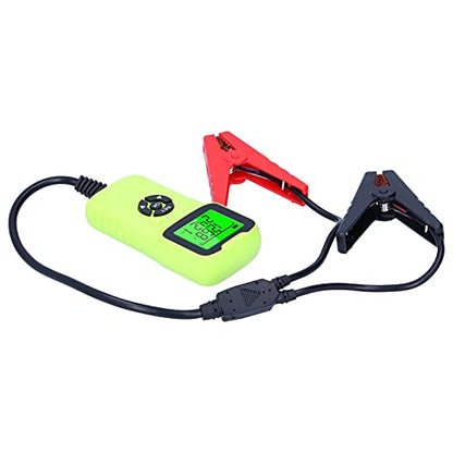 Generic Digital Car Battery Tester Automotive Analyzer for 12V Battery Diagnostic Tool ABS (Green) - color: Green