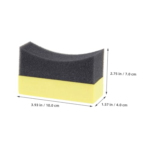 Luxshiny 6pcs Tire Shine Applicator Pads Set EVA Foam Polishing Sponge for Car Wash Detailing Waxing for Auto Cleaning