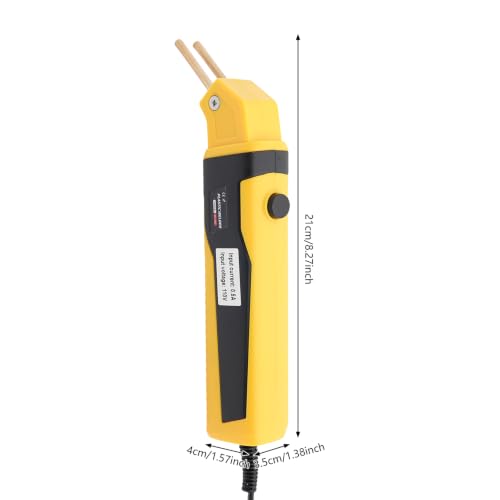 Plastic Welder Kit, 100W Welding Machine Kit, Max Temp 800°F (Yellow) | 110V 0.5A, Plastic Bumper Repair Set for DIY Car Bumper Toolbox Plastic Crack Fixing - color: Yellow