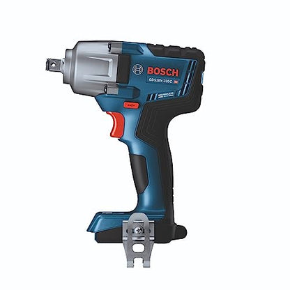 BOSCH GDS18V-330CN 18V Brushless Cordless Connected-Ready 1/2 In. Mid-Torque Impact Wrench with Friction Ring and Thru-Hole (Bare Tool) - style: Tool Only