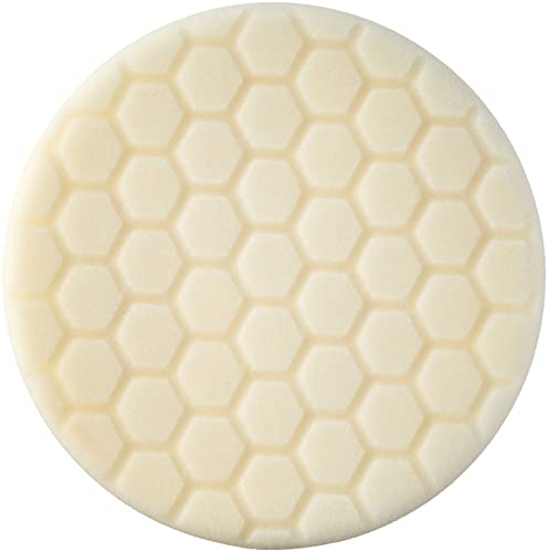 Chemical Guys, Hex-Logic Light-Medium Polishing Pad, White, 6.5 in for 6 in | For paint correction and swirl removal, 6 inch backing plates, dual action polisher, for fine swirls and water spots - size: 6.5 Inch Pad (1 Pack), style: Light Cutting