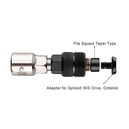 Bike Bicycle Crank Puller, Crank Removal Tool for bike with Square Taper Bottom Bracket and Splined ISIS Drive, Octalink (CT-C02) - style: CT-C02