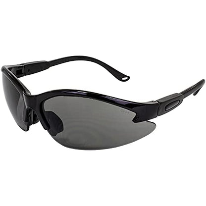 Global Vision Safety Shop Glasses - color: Black Frame/Smoke Lens