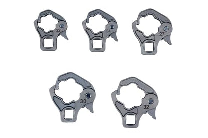 Laser 9076 Ratchet Flare Nut Wrench Set 1/2" D 22mm - 32mm