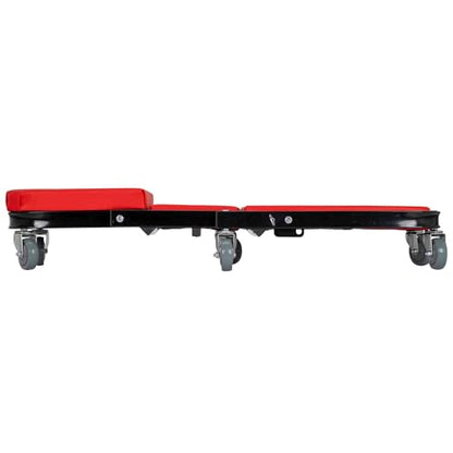 AFF 2-Way Mechanic Creeper & Shop Stool - Heavy Duty Garage Stool with Wheels Converts to Creeper - for Garage & Shop Use - style: 2-Way Creeper Seat