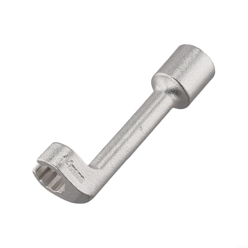 Diesel Fuel Line Socket Set 1/2 Drive Flare Nut Wrench for Automotive Tube Pipe Repair, Open End Ring Sizes 12 14 16 17 18 19mm, Metal Hand Tool(14mm) - color: 14mm